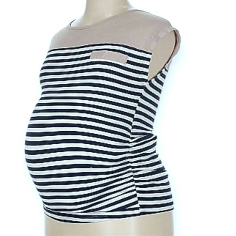 MOM'S THE WORD MATERNITY TOP SZ.L EUC.
